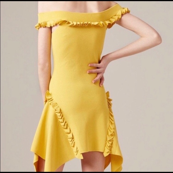 Yellow Ruffle C/MEO Collective Dress - Picture 5 of 9